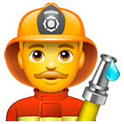 Emoji 👨‍🚒 Pompiere Uomo su WhatsApp 2.23.2.72.
