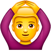 🙆‍♂️ Emoji Homem Fazendo Gesto De «OK» na WhatsApp 2.23.2.72.