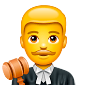 Emoji 👨‍⚖️ Giudice Uomo su WhatsApp 2.23.2.72.