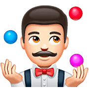 Emoji 🤹🏻‍♂️ Giocoliere Uomo: Carnagione Chiara su WhatsApp 2.23.2.72.