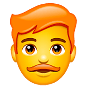 Emoji 👨‍🦰 Uomo: Capelli Rossi su WhatsApp 2.23.2.72.