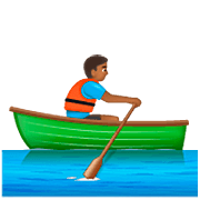 Emoji 🚣🏾‍♂️ Uomo In Barca A Remi: Carnagione Abbastanza Scura su WhatsApp 2.23.2.72.