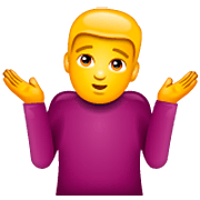 🤷‍♂️ Emoji Homem Dando De Ombros na WhatsApp 2.23.2.72.
