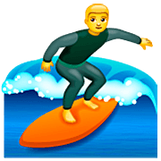 Emoji 🏄‍♂️ Surfista Uomo su WhatsApp 2.23.2.72.