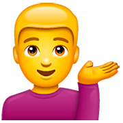 Emoji 💁‍♂️ Uomo Con Suggerimento su WhatsApp 2.23.2.72.
