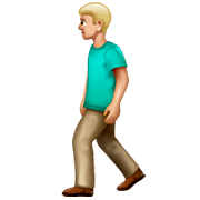 🚶🏼‍♂️ Emoji Hombre Caminando: Tono De Piel Claro Medio en WhatsApp 2.23.2.72.