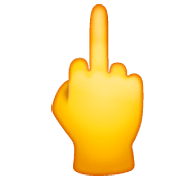 Emoji 🖕 Dito Medio su WhatsApp 2.23.2.72.
