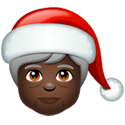 Emoji 🧑🏿‍🎄 Santa Claus: Carnagione Scura su WhatsApp 2.23.2.72.