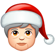 🧑🏻‍🎄 Emoji Mx Claus: Tono De Piel Claro en WhatsApp 2.23.2.72.