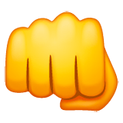 Emoji 👊 Pugno Chiuso su WhatsApp 2.23.2.72.