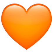Corazón Naranja WhatsApp 2.23.2.72.
