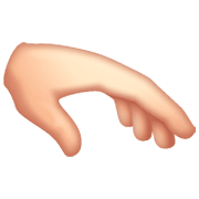 🫳🏻 Emoji Palma Da Mão Para Baixo: Pele Clara na WhatsApp 2.23.2.72.