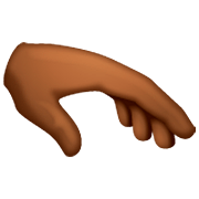 🫳🏾 Emoji Palma Da Mão Para Baixo: Pele Morena Escura na WhatsApp 2.23.2.72.