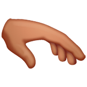 🫳🏽 Emoji Palma Da Mão Para Baixo: Pele Morena na WhatsApp 2.23.2.72.