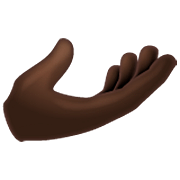 🫴🏿 Emoji Palma Para Cima Mão: Pele Escura na WhatsApp 2.23.2.72.