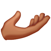 🫴🏽 Emoji Palma Para Cima Mão: Pele Morena na WhatsApp 2.23.2.72.
