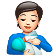 Emoji 🧑🏻‍🍼 Persona Che Allatta: Carnagione Chiara su WhatsApp 2.23.2.72.