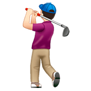 Emoji 🏌🏻 Persona Che Gioca A Golf: Carnagione Chiara su WhatsApp 2.23.2.72.