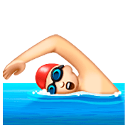 Emoji 🏊🏻 Persona Che Nuota: Carnagione Chiara su WhatsApp 2.23.2.72.