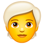 Emoji 🧑‍🦳 Persona: Capelli Bianchi su WhatsApp 2.23.2.72.