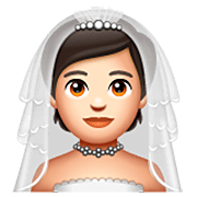 Emoji 👰🏻 Persona Con Velo: Carnagione Chiara su WhatsApp 2.23.2.72.