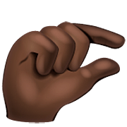🤏🏿 Emoji Mão Beliscando: Pele Escura na WhatsApp 2.23.2.72.
