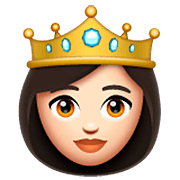 Emoji 👸🏻 Principessa: Carnagione Chiara su WhatsApp 2.23.2.72.
