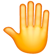 Emoji 🤚 Dorso Mano Alzata su WhatsApp 2.23.2.72.