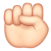 Emoji ✊🏻 Pugno: Carnagione Chiara su WhatsApp 2.23.2.72.