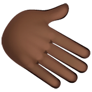 🫱🏿 Emoji Mão Direita: Pele Escura na WhatsApp 2.23.2.72.