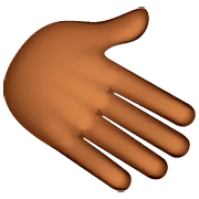 🫱🏾 Emoji Mão Direita: Pele Morena Escura na WhatsApp 2.23.2.72.