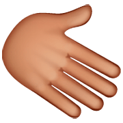 🫱🏽 Emoji Mão Direita: Pele Morena na WhatsApp 2.23.2.72.