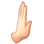 🫸🏻 Emoji Mão A Empurrar Para A Direita: Pele Clara na WhatsApp 2.23.2.72.