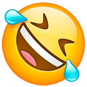 🤣 Emoji sich vor Lachen auf dem Boden wälzen WhatsApp 2.23.2.72.