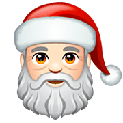 🎅🏻 Emoji Papai Noel: Pele Clara na WhatsApp 2.23.2.72.