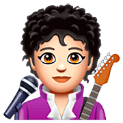 Emoji 🧑🏻‍🎤 Cantante: Carnagione Chiara su WhatsApp 2.23.2.72.