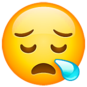 Emoji 😪 Faccina Assonnata su WhatsApp 2.23.2.72.