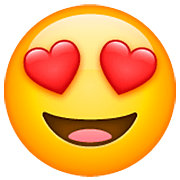 Emoji 😍 Faccina Con Sorriso E Occhi A Cuore su WhatsApp 2.23.2.72.