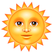 Emoji 🌞 Faccina Sole su WhatsApp 2.23.2.72.