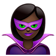🦹🏿 Emoji Personaje De Supervillano: Tono De Piel Oscuro en WhatsApp 2.23.2.72.