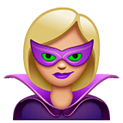 🦹🏼 Emoji Personaje De Supervillano: Tono De Piel Claro Medio en WhatsApp 2.23.2.72.