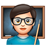 Emoji 🧑🏻‍🏫 Insegnante: Carnagione Chiara su WhatsApp 2.23.2.72.