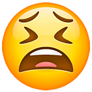 Emoji 😫 Faccina Stanca su WhatsApp 2.23.2.72.