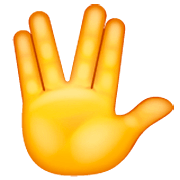 Emoji 🖖 Saluto Vulcaniano su WhatsApp 2.23.2.72.