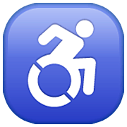 ♿ Emoji Símbolo De Cadeira De Rodas na WhatsApp 2.23.2.72.