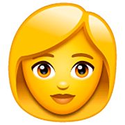 Emoji 👩 Donna su WhatsApp 2.23.2.72.