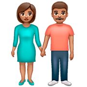 Mann und Frau halten Hände: mittlere Hautfarbe WhatsApp 2.23.2.72.