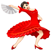 💃🏻 Emoji Mulher Dançando: Pele Clara na WhatsApp 2.23.2.72.