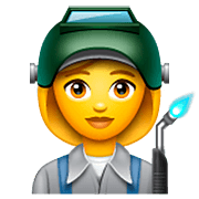 Emoji 👩‍🏭 Operaia su WhatsApp 2.23.2.72.
