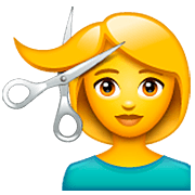 💇‍♀️ Emoji Frau beim Haareschneiden WhatsApp 2.23.2.72.